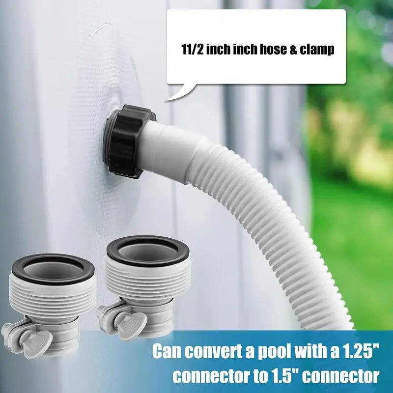 New Pool Pump Hose Filter Pump Hose Pool Pump Replacement Hose For 1.5in Diameter Pool Hose For Water Circulation Lawns