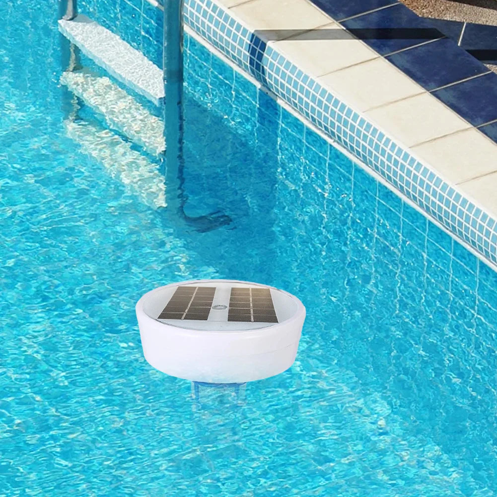 Solar Pool Lonizer Purifier Kills-Algae Swimming Pool Water Purifiers Chlorine-Free Sun Shock&Water Purifier For Outdoor Hot Tub