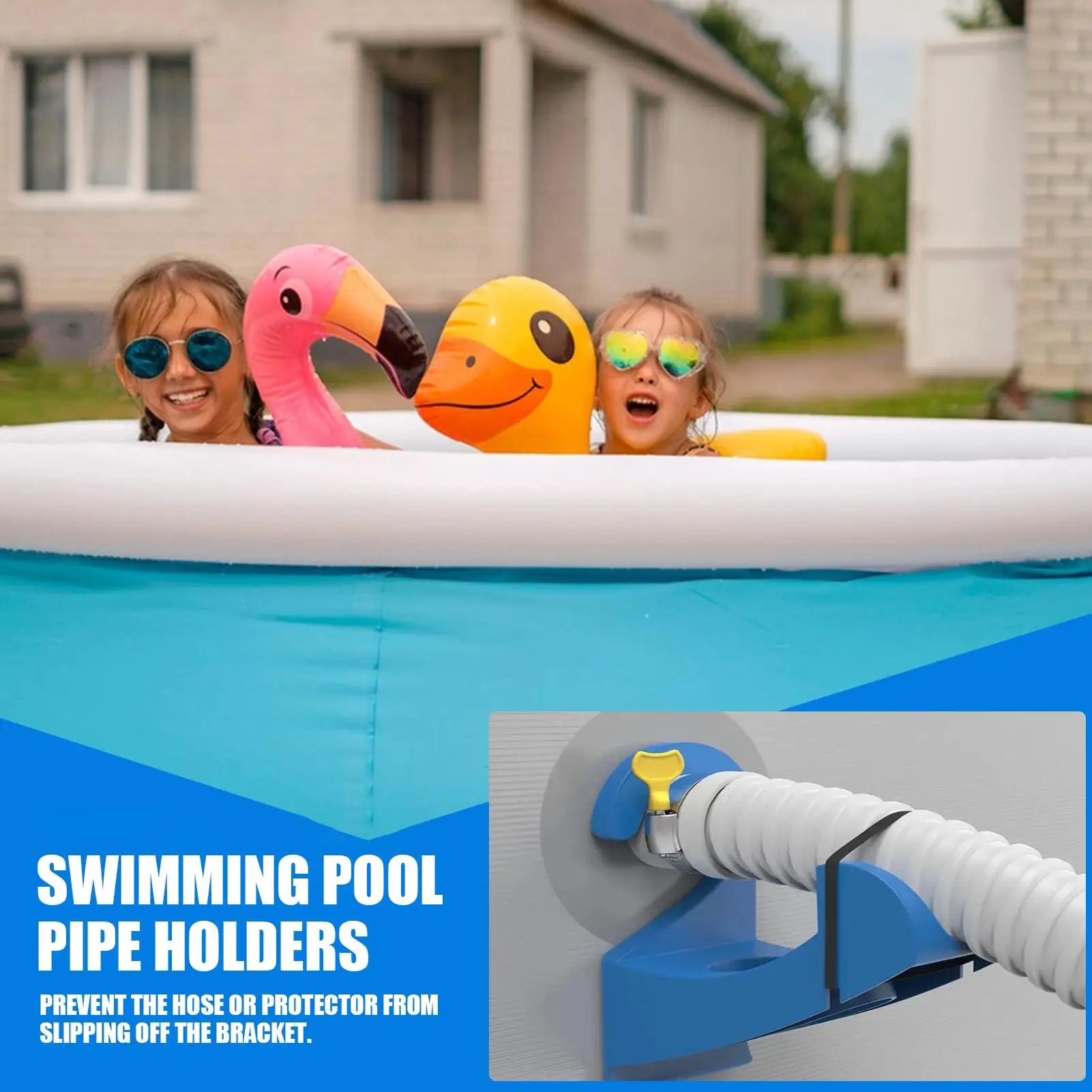 3pcs Adjustable Pool Pipe Holders For Intex Plunger Valves Secure Swimming Pool Liner Protection Kit Protection Bracket