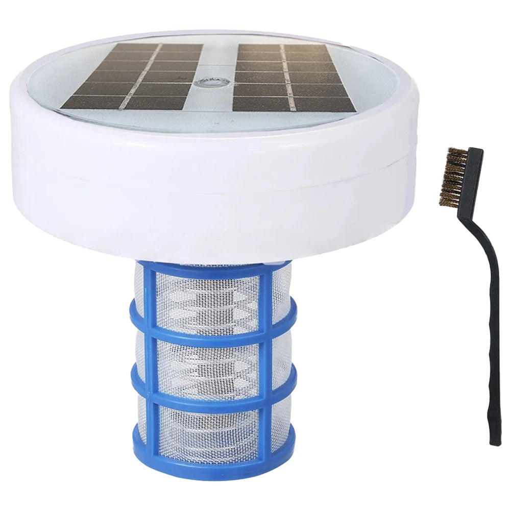 Solar Pool Ionizer Purifier Kills Algae Swimming Pool Water Purifiers Chlorine-Free Sun Shock & Water Purifier for Outdoor Hot Tub
