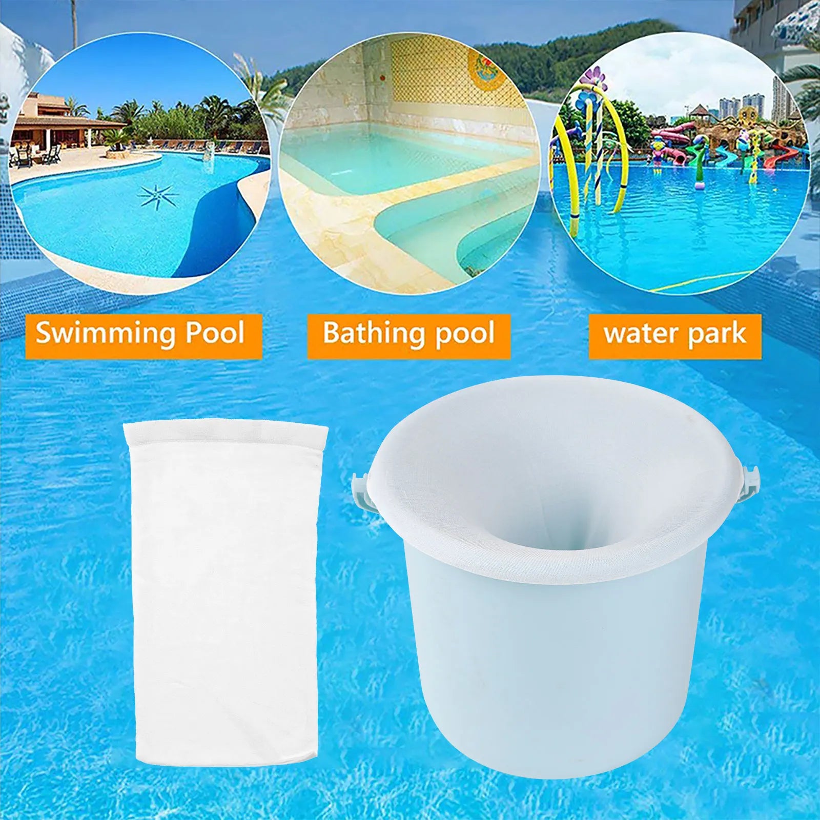 5-20PCS Swimming Pool Filter Pool Skimmer Socks Leaf Debris Filter Water Tank Swimming Pool Cleaner Tools Pool Accessories