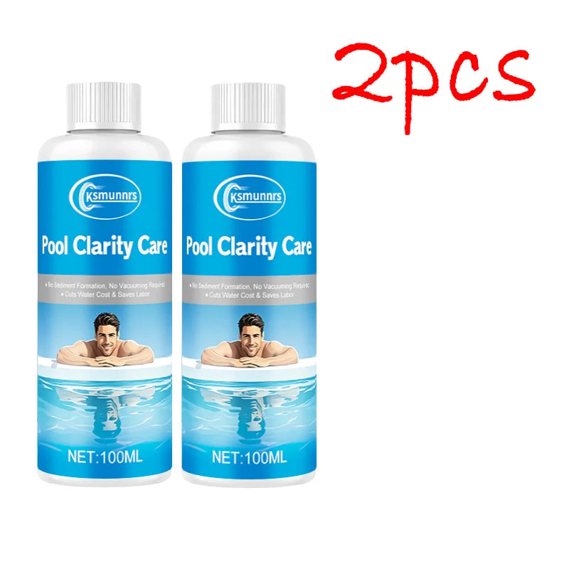 Universal Water Clarifier for Swimming Pools And Spas - Quick Murky Water Improvement Transparent Vision Restorer Easy Applicati