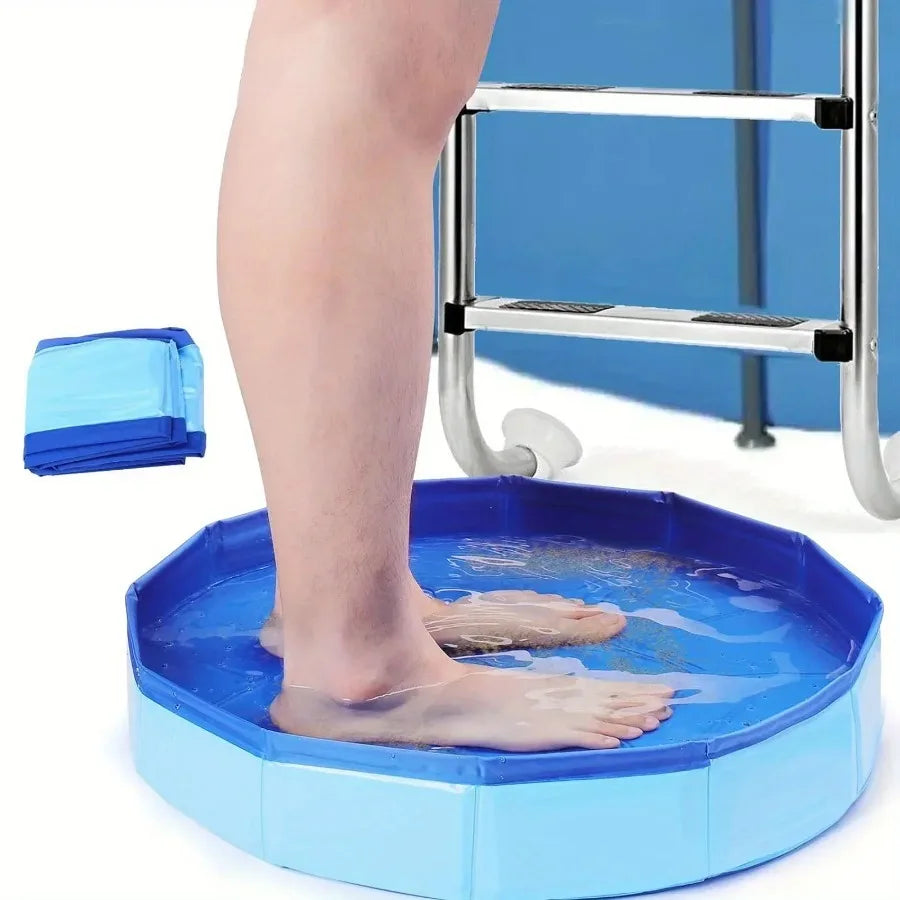 Foldable Dog Swimming Pool Pet Dog Bathing Tub Pool for Small Dogs Pet Indoor Outdoor Cool Bathing Wash Bathtub Pet Accessories