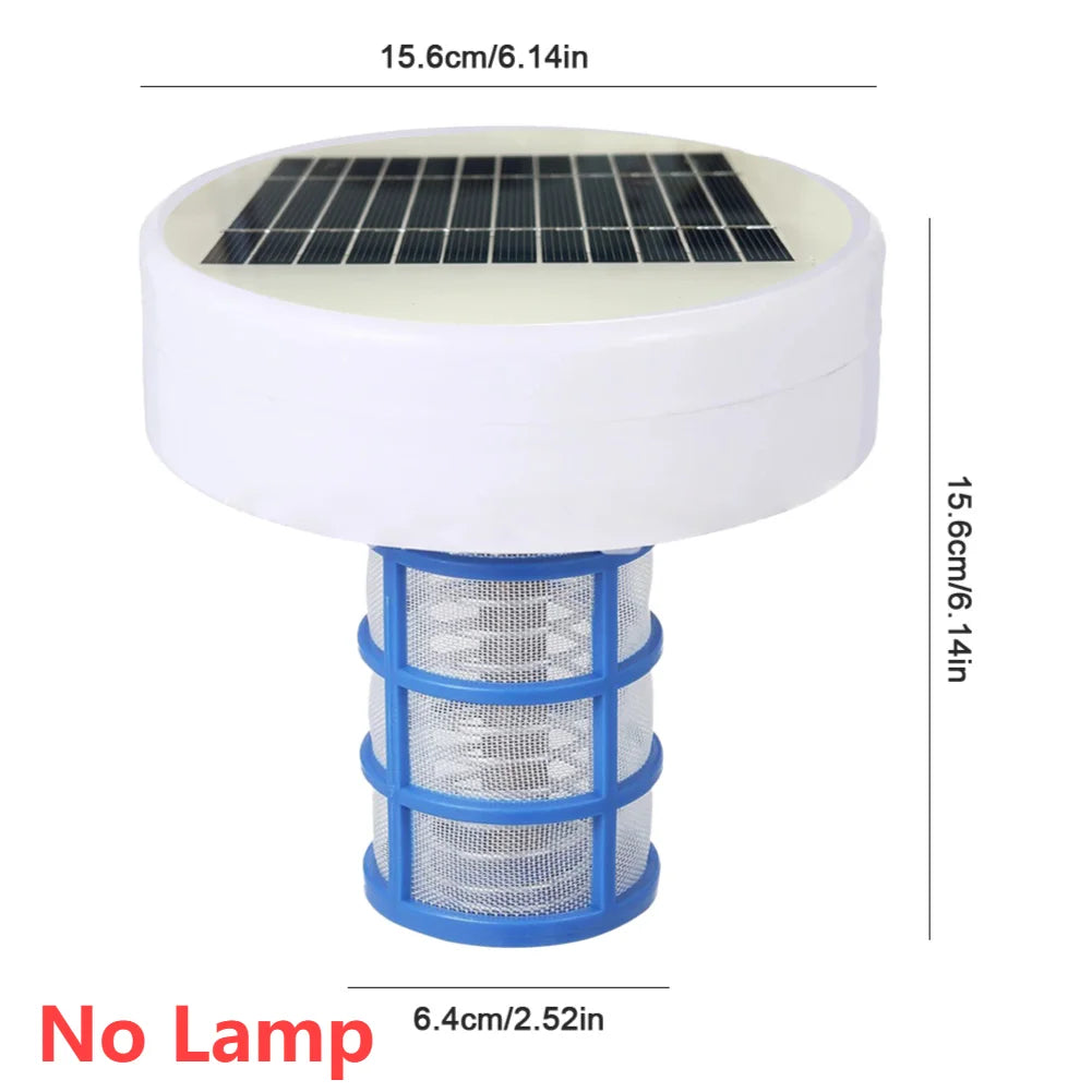 Solar Pool Ionizer Purifier Kills Algae Swimming Pool Water Purifiers Chlorine-Free Sun Shock & Water Purifier for Outdoor Hot Tub