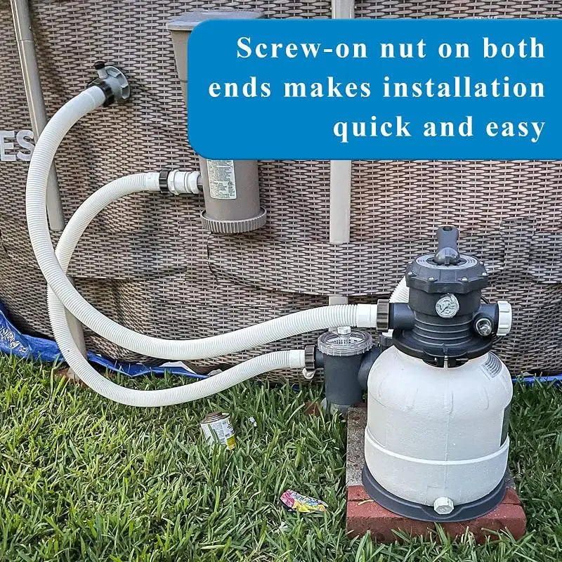New Pool Pump Hose Filter Pump Hose Pool Pump Replacement Hose For 1.5in Diameter Pool Hose For Water Circulation Lawns
