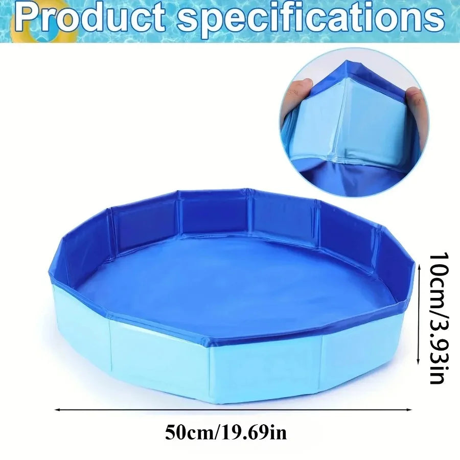 Foldable Dog Swimming Pool Pet Dog Bathing Tub Pool for Small Dogs Pet Indoor Outdoor Cool Bathing Wash Bathtub Pet Accessories