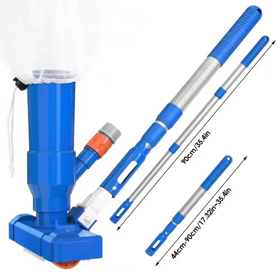 Pool Vacuum Cleaner Jet Underwater Vacuum with Brush for Pond Spa Pool Cleaning